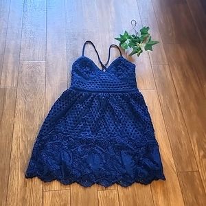 Abercrombie fitch navy blue dress